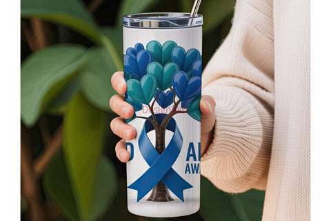 Child Abuse Awareness Tumbler Wrap Sublimation DesignSVG 