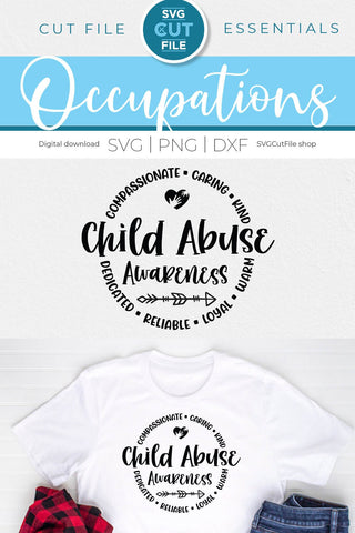 Child abuse svg, child abuse awareness svg, child abuse, prevention month SVG SVG Cut File 
