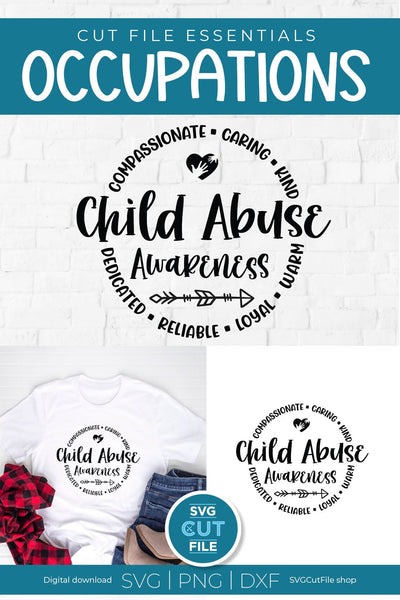 Child abuse svg, child abuse awareness svg, child abuse, prevention month SVG SVG Cut File 