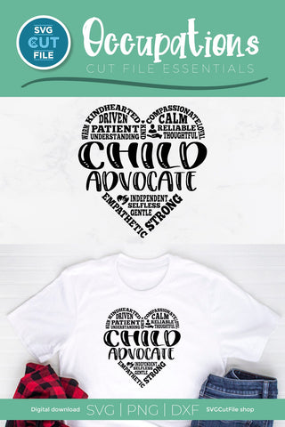 Child Advocate svg for Social Worker or Child Welfare Worker SVG SVG Cut File 