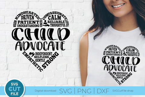 Child Advocate svg for Social Worker or Child Welfare Worker SVG SVG Cut File 