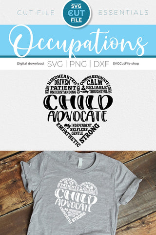 Child Advocate svg for Social Worker or Child Welfare Worker SVG SVG Cut File 