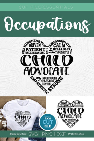 Child Advocate svg for Social Worker or Child Welfare Worker SVG SVG Cut File 