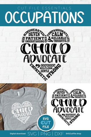 Child Advocate svg for Social Worker or Child Welfare Worker SVG SVG Cut File 
