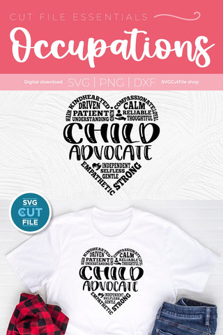 Child Advocate svg for Social Worker or Child Welfare Worker SVG SVG Cut File 