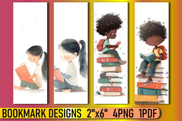 Child Bookmark Designs Sublimation afrosvg 