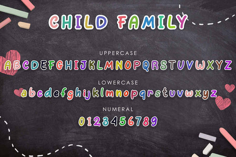 Child Family Font Prasetya Letter 