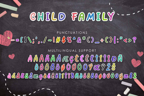 Child Family Font Prasetya Letter 