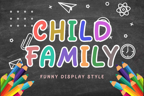 Child Family Font Prasetya Letter 