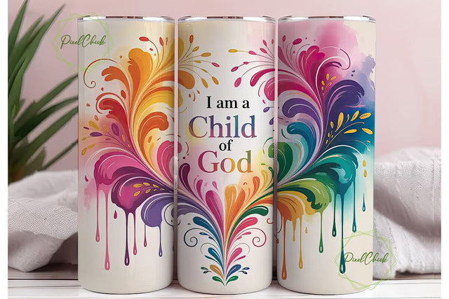 Child of God 20oz Tumbler Wrap Sublimation PixelChick 