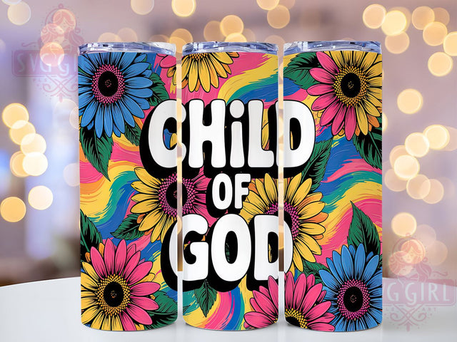 Child Of God Faith Tumbler Wrap Design, Christian Tumbler Wrap, Faith Tumbler Design, Bible Verse Tumbler, Religious Sublimation Design, Inspirational Tumbler Wrap, God Is Good Tumbler Sublimation SvggirlplusArt 