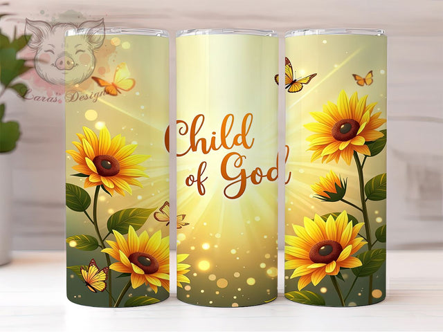Child of God Tumbler, Christian Gifts, Faith-Based Drinkware, Inspirational Sublimation, Bible Verse Tumblers, Religious Gift, Spiritual Drinkware Sublimation Lara' s Designs 