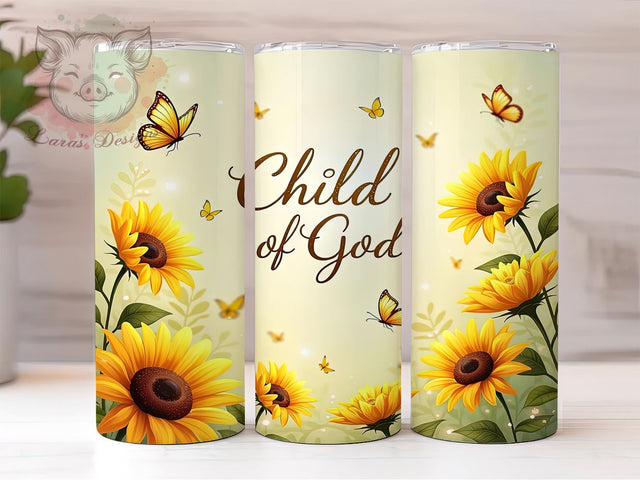 Child of God Tumbler, Christian Gifts, Faith-Based Drinkware, Inspirational Sublimation, Bible Verse Tumblers, Religious Gift, Spiritual Drinkware Sublimation Lara' s Designs 