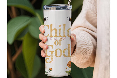 Child of God Tumbler Wrap Sublimation DesignSVG 