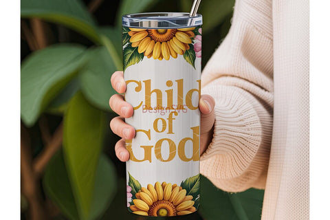Child of God Tumbler Wrap Sublimation DesignSVG 