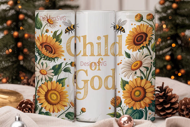 Child of God Tumbler Wrap Sublimation DesignSVG 