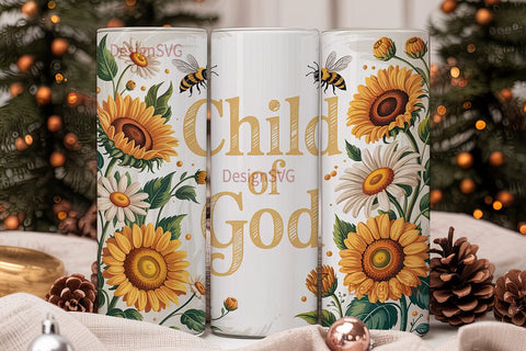Child of God Tumbler Wrap Sublimation DesignSVG 
