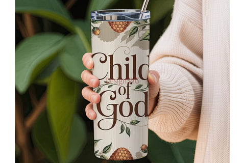 Child of God Tumbler Wrap Sublimation DesignSVG 