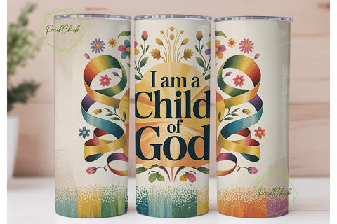 Child of God Tumbler Wrap Sublimation PixelChick 