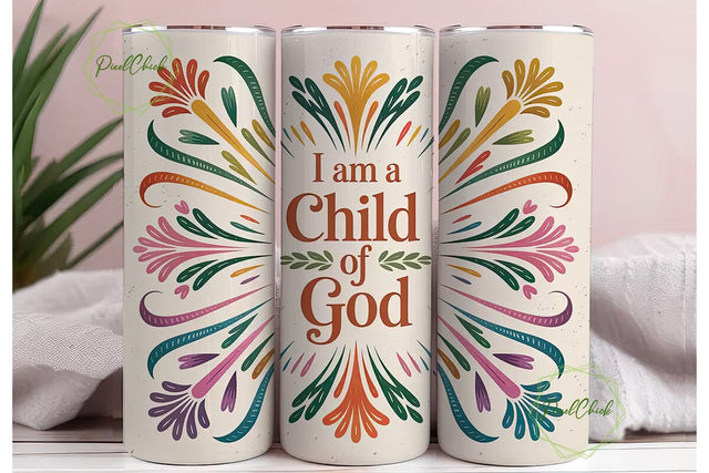 Child of God Tumbler Wrap Sublimation PixelChick 