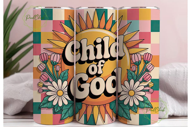 Child of God Tumbler Wrap Sublimation PixelChick 