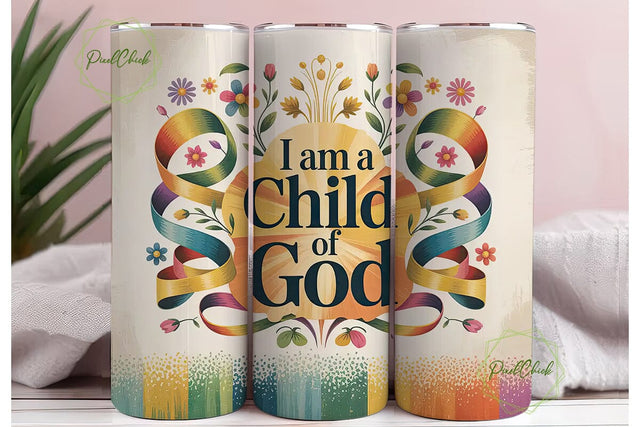 Child of God Tumbler Wrap Sublimation PixelChick 