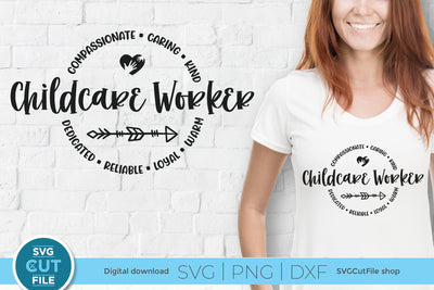Childcare worker svg, Child Care Worker svg, Daycare worker svg for men or women SVG SVG Cut File 