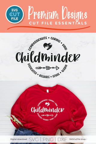 Childminder svg, babysitter svg, childminder appreciation, appreciation SVG SVG Cut File 