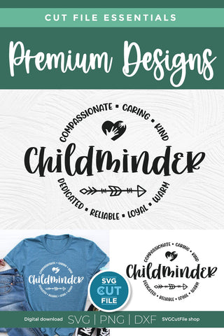 Childminder svg, babysitter svg, childminder appreciation, appreciation SVG SVG Cut File 