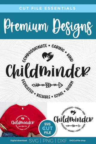 Childminder svg, babysitter svg, childminder appreciation, appreciation SVG SVG Cut File 