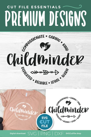Childminder svg, babysitter svg, childminder appreciation, appreciation SVG SVG Cut File 