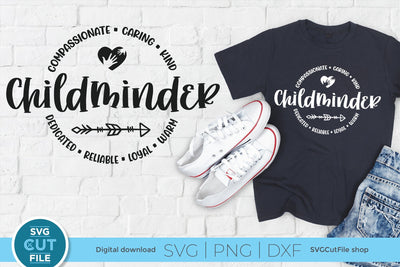 Childminder svg, babysitter svg, childminder appreciation, appreciation SVG SVG Cut File 
