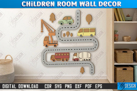 Children Room Wall Décor Laser Cut Bundle | Nursery Décor | Kids Room | CNC Files SVG Fly Design 