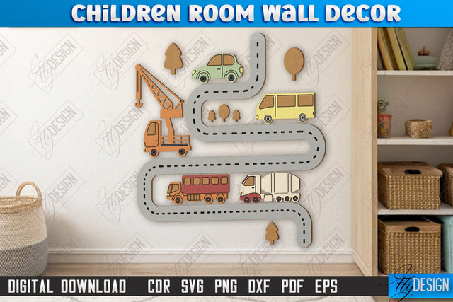 Children Room Wall Décor Laser Cut | Nursery Décor | Kids Room | CNC File SVG Fly Design 