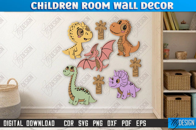 Children Room Wall Décor Laser Cut | Nursery Décor | Kids Room | CNC File SVG Fly Design 
