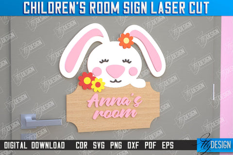 Children's Room Sign Bundle | Door Sign | Nursery Name Sign | Hedgehog Design | CNC Files SVG Fly Design 