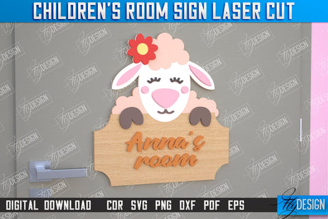 Children's Room Sign Bundle | Door Sign | Nursery Name Sign | Hedgehog Design | CNC Files SVG Fly Design 