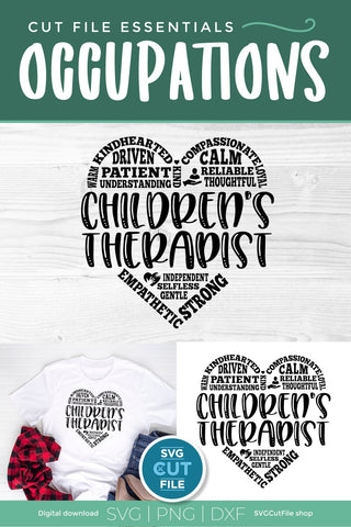 Children's therapist svg - an ABA or BCBA Child therapist svg SVG SVG Cut File 