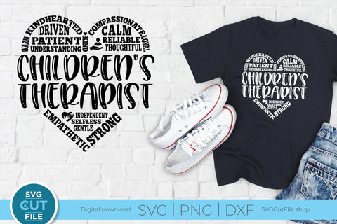 Children's therapist svg - an ABA or BCBA Child therapist svg SVG SVG Cut File 