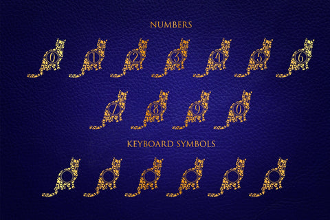 Chill Cat Mandala Monogram Font Dm Letter Studio 