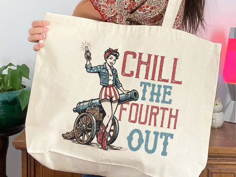 Chill The Fourth Out PNG, Funny 4th of July Png SVG DesignDestine 