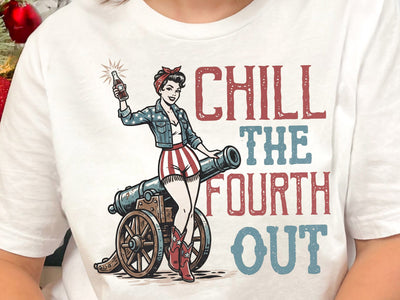 Chill The Fourth Out PNG, Funny 4th of July Png SVG DesignDestine 