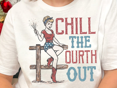 Chill The Fourth Out PNG, Funny 4th of July Png SVG DesignDestine 