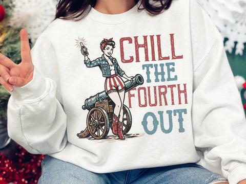 Chill The Fourth Out PNG, Funny 4th of July Png SVG DesignDestine 