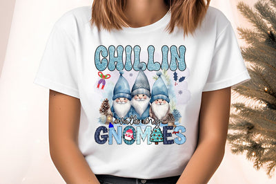 Chillin with my gnomies PNG Design Sublimation Designangry 