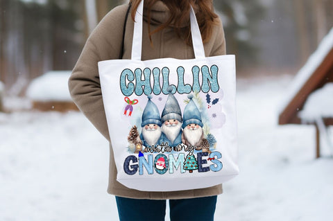 Chillin with my gnomies PNG Design Sublimation Designangry 