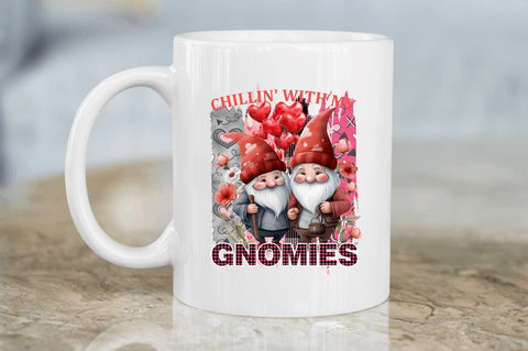 Chillin' with my gnomies png design Sublimation Regulrcrative 