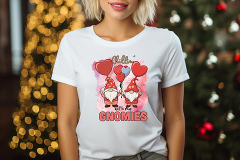 Chillin with My Gnomies PNG Sublimation Sublimation CraftLabSVG 