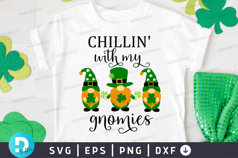 Chillin with my gnomies SVG Design SVG Regulrcrative 