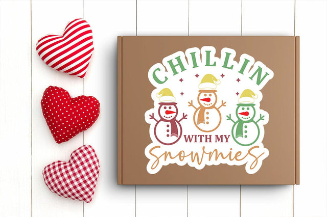 Chillin with my snowmies Png Sticker SVG Design SVG Designangry 